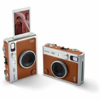 Fotoaparat FUJI FILM Instax mini EVO, analogni, automatski flash, smeđi