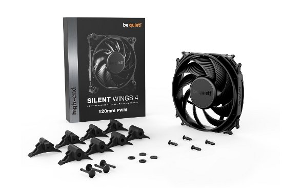 Ventilator BE QUIET Silent Wings 4, 120mm, 1600 okr/min, PWM, crni