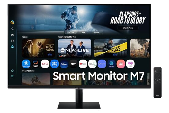 Premium monitor 32" SAMSUNG M70F Smart LS32FM702UUXDU, QHD, VA, 60Hz, 4ms, 240cd/m2, Vision AI, crni