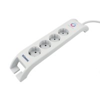 Prenaponska zaštita COMMEL, 4 utičnice, 2xUSB-A, 2m, bijela