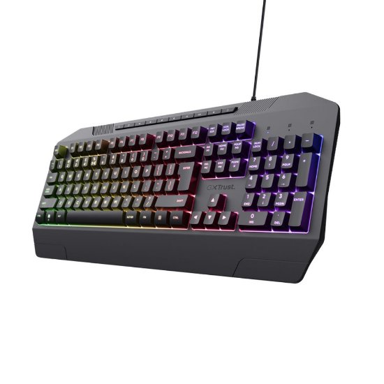 Tipkovnica TRUST GXT 836 Evocx, US Layout, USB, crna