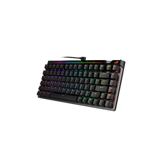 Tipkovnica ASUS ROG Falchion Ace 75 HE, RGB, mehanička, ROG HFX V2, US Layout, crna + Podloga za zglobove ASUS ROG, crna