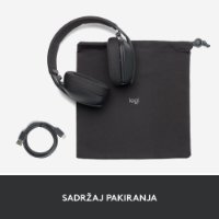 Slušalice LOGITECH Zone Vibe 100, bežične, BT, crne