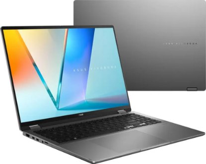 Laptop ASUS Vivobook 16 Flip TP3607SA-RJ003X / Core Ultra 5 226V, 16GB, 512GB SSD, Intel HD Graphics, 16" 2,8K 120Hz OLED, Windows 11 Pro, sivi