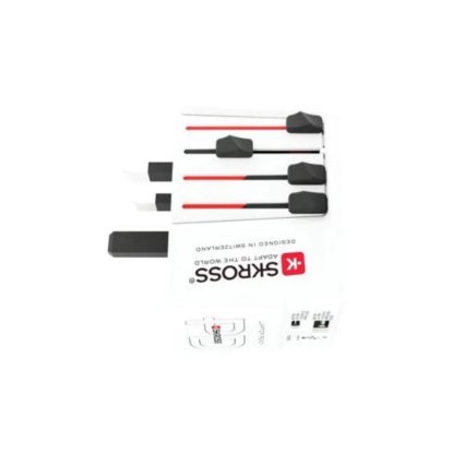 Putni adapter SKROSS, Muv USB, Euro, Aus/Kina, UK, SAD/Japan, USB-A/USB-C, 1.302974, bijeli