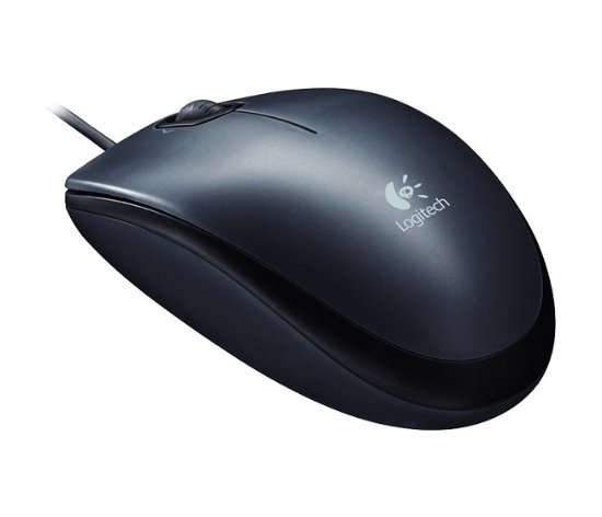 Miš LOGITECH M100, USB, crni