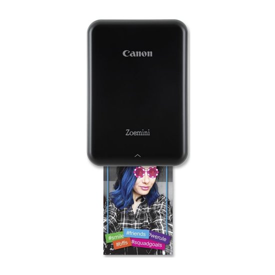 Prijenosni foto printer CANON Zoemini, 400 dpi, BT, crni + torbica + 3 paketa foto papira